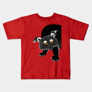 Black  bear cat #2 Kids T-Shirt